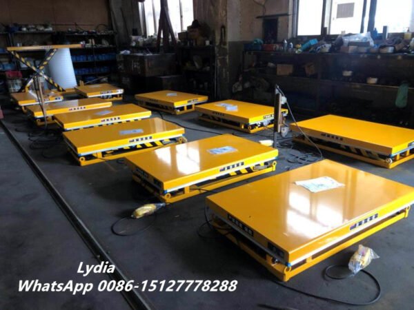 Triple Hydraulic Scissor Lift Table 4m High Lift Industrial Platform for Heavy Duty Machine