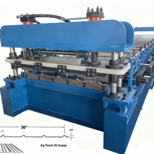 (24 – 29) Gauge Steel or Aluminum Automatic AG Roof Panel Roll Forming Machine Zhongtuo Machine ZTFRM Metal Roof Making Line
