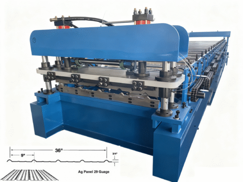 (24 – 29) Gauge Steel or Aluminum Automatic AG Roof Panel Roll Forming Machine Zhongtuo Machine ZTFRM Metal Roof Making Line