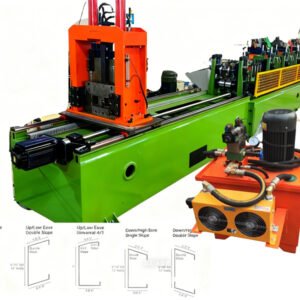 1.9-2.6mm 2025 New Zhongtuo Automatic Eave Strut Roll Forming Machine 8” & 10” Eave Strut Roll Former