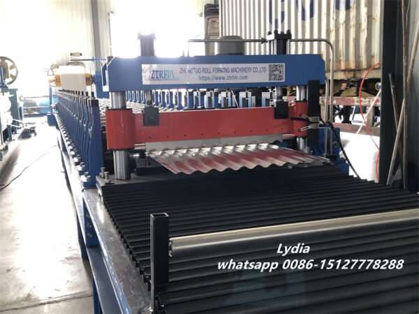 Zhongtuo 0.18-0.28mm Dominican 70m/Min Thin Plate Corrugated Roof Sheet Roll Forming Machine