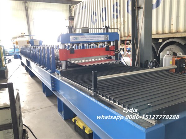 Zhongtuo 0.18-0.28mm Dominican 70m/Min Thin Plate Corrugated Roof Sheet Roll Forming Machine