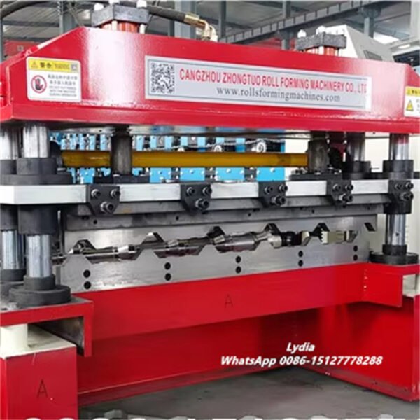 0.4–0.7mm Zhongtuo Machine Fully Automatic Low Rib/Weathershield Roof Panel Roll Forming Machine Trapezoidal Roof Panel