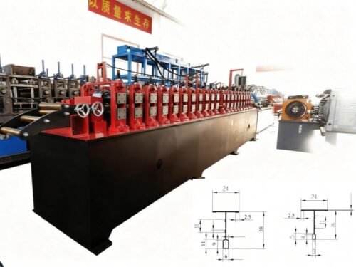 How can one machine produce both Flat T Bar and Black T Bar? ceiling T bar making machine cross T roll forming machine