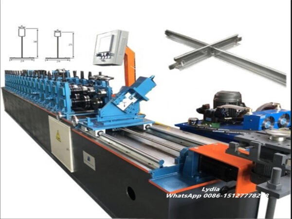 30m/min PPGI High Speed Ceiling T Bar Roll Forming Machine T-Grid Production Line