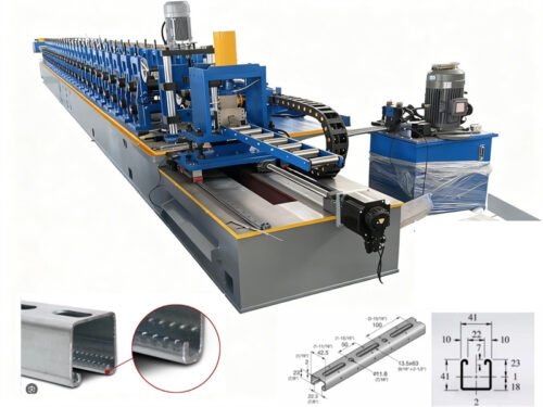 0.8-1.8 mm Zhongtuo High Precision Solar Roof Tiles Shingles Solar Panel Bracket Roll Forming Machine for PV Mounting System Manufacturing