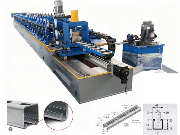 0.8-1.8 mm Zhongtuo High Precision Solar Roof Tiles Shingles Solar Panel Bracket Roll Forming Machine for PV Mounting System Manufacturing