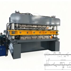 0.3-0.8 mm Zhongtuo Double Layer Roof Sheet Roll Forming Machine TR10 TR40 Metal Roofing Panel Making Machine Manufacturer