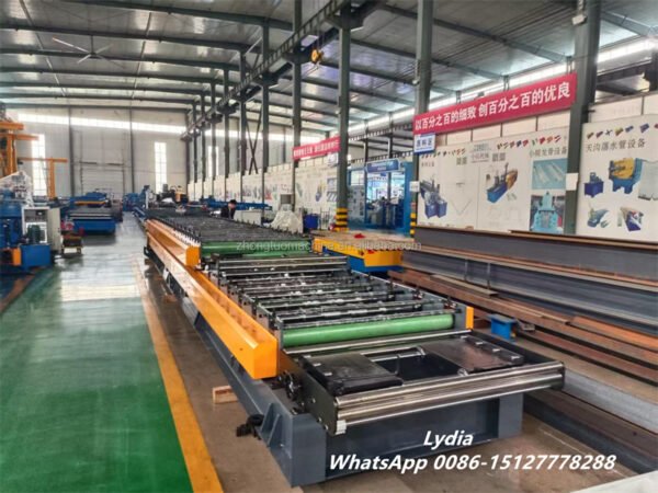 0.3-0.8 mm Zhongtuo Double Layer Roof Sheet Roll Forming Machine TR10 TR40 Metal Roofing Panel Making Machine Manufacturer