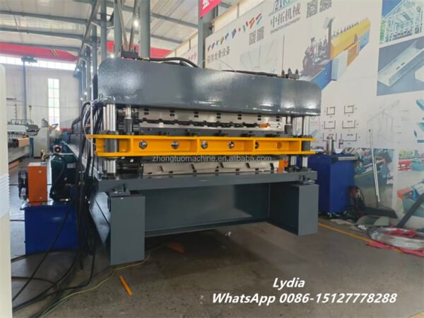 0.3-0.8 mm Zhongtuo Double Layer Roof Sheet Roll Forming Machine TR10 TR40 Metal Roofing Panel Making Machine Manufacturer