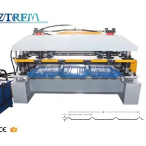 WF-12-36 Roof Panel Roll Forming Machine  Automatic High Speed Metal Roof Making Line Zhongtuo Machine