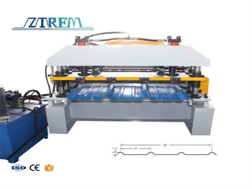WF-12-36 Roof Panel Roll Forming Machine  Automatic High Speed Metal Roof Making Line Zhongtuo Machine