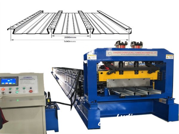 Zhongtuo Dovetail Roof Decking Roll Forming Machine 2.0DA / 3.5DA / 2.0D / 3.5D Composite Floor Deck Production Line