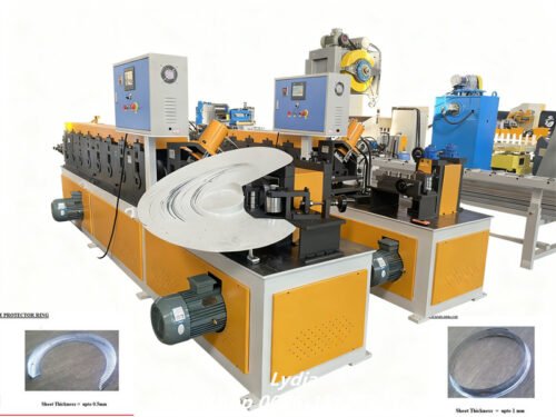 Zhongtuo Steel Coil Edge Protector Ring Making Machine ID & OD Edge Protection Forming Line