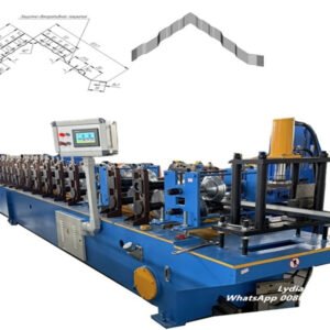 Width Adjustable Ridge Cap Roll Forming Machine Automatic Metal Roof Ridge Cap Production Line