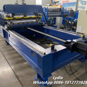 Through fastener roof panel machine