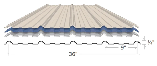 AG panel roll forming machine for metal roofing panels