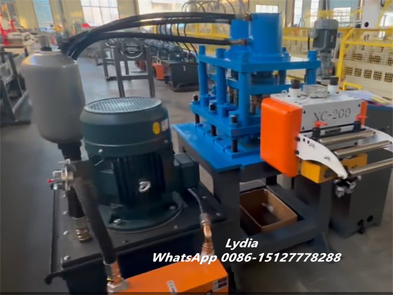 laser welded tube machine with flying saw