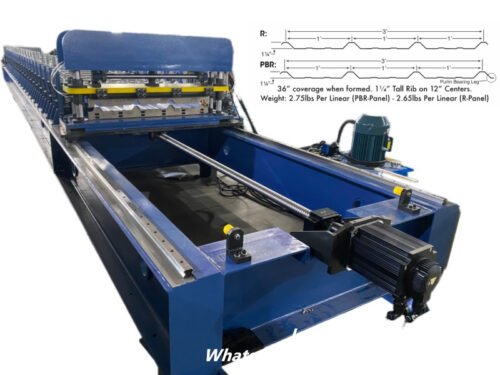 Zhongtuo PBR Roof Panel Roll Forming Machine 36 Inch Coverage Metal Roofing Machine for the U.S. Market