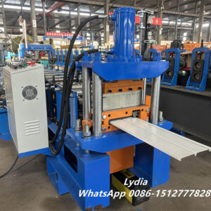 Wall cladding08 Zhongtuo Wall Cladding Roll Forming Machine Soffit Roll Former With Rotary Punching 3T Hydraulic Decoiler Soffit Panel
