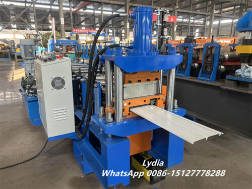 Zhongtuo Wall Cladding Roll Forming Machine Soffit Roll Former With Rotary Punching 3T Hydraulic Decoiler Soffit Panel