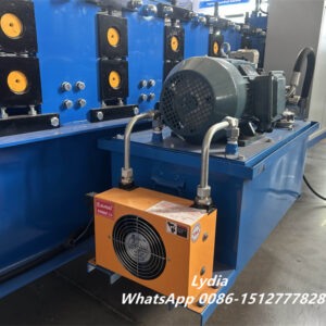 Wall cladding09 Zhongtuo Wall Cladding Roll Forming Machine Soffit Roll Former With Rotary Punching 3T Hydraulic Decoiler Soffit Panel