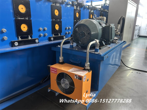 Wall cladding09 Zhongtuo Wall Cladding Roll Forming Machine Soffit Roll Former With Rotary Punching 3T Hydraulic Decoiler Soffit Panel