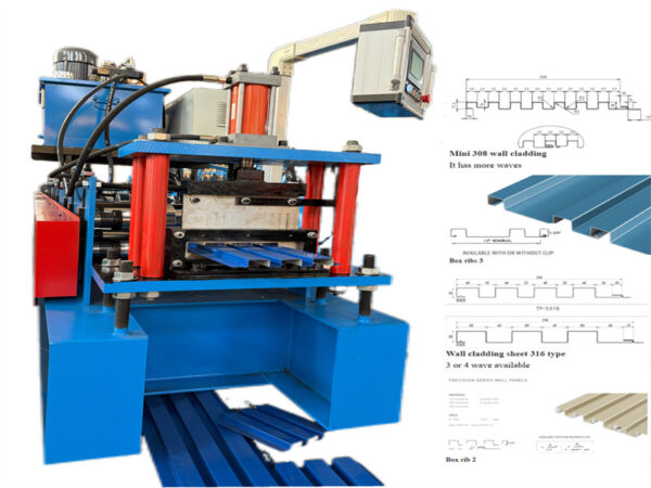 90° wall cladding08 steel wall cladding panel roll forming machine