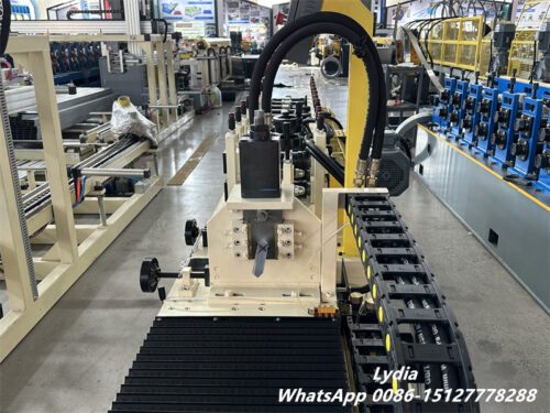 Angle bead roll forming machine production line with decoiler and straightener