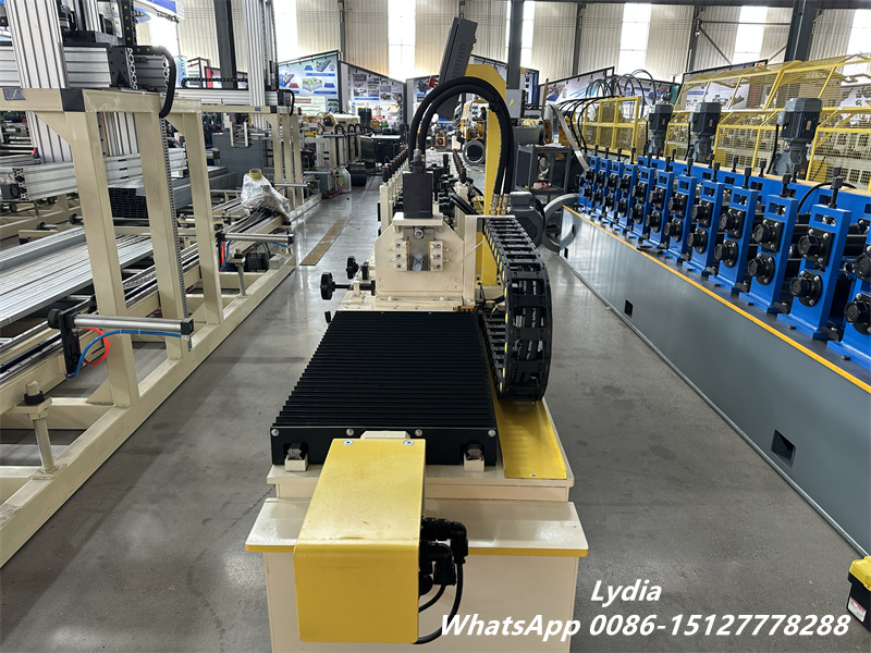 Full view of ZHONGTUO angle bead roll forming machine in factory