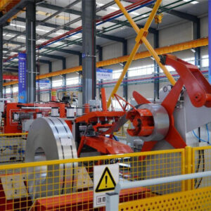 C purlin15 hydraulic decoiler and leveling system for steel coils