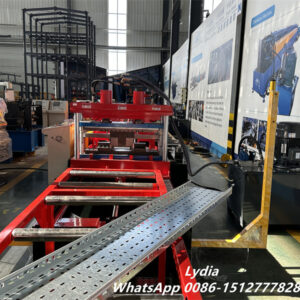 Cable Tray01 Cable tray roll forming machine production line for industrial cable tray manufacturing