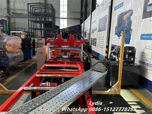 Cable tray roll forming machine production line for industrial cable tray manufacturing