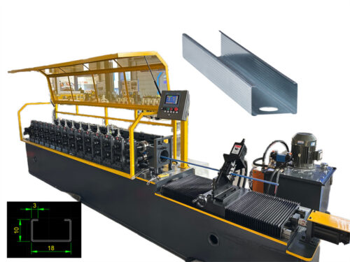 C‑Type Square Light Gauge Steel Stud03 light steel keel roll forming machine manufacturer zhongtuo