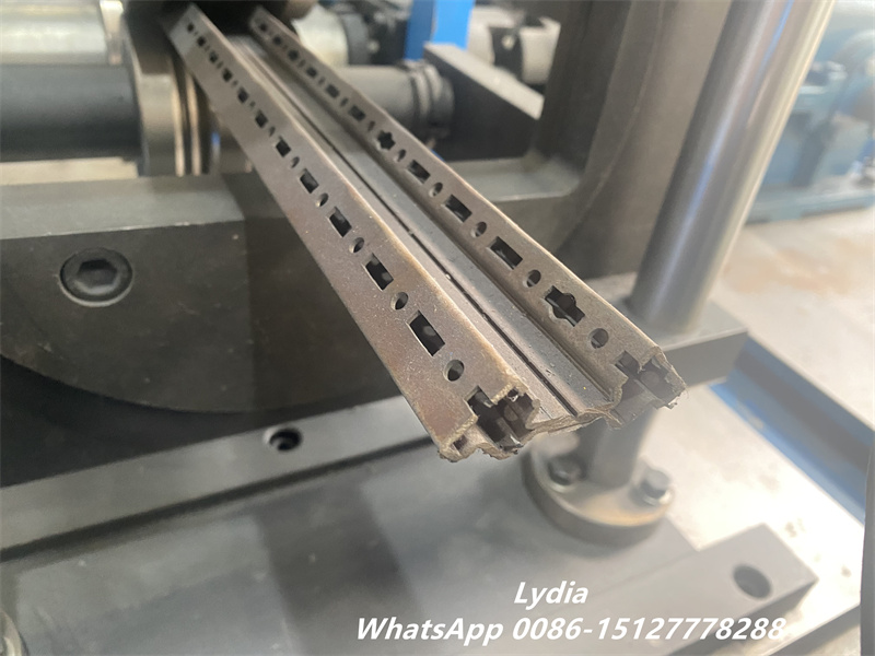 Zhongtuo Machinery Electrical Cabinet Frame Roll Forming Machine producing metal cabinet profiles