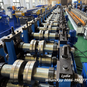 Heavy CZ Purlin06 Cr12 rollers and 80mm solid shafts of heavy duty C Z purlin roll forming machine for thick steel