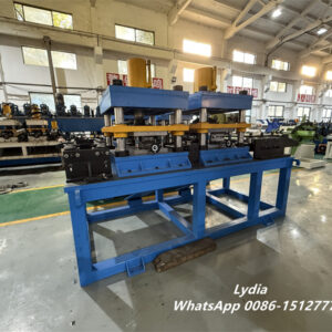 Heavy CZ Purlin22 Hydraulic punching system of automatic C Z purlin roll former with flexible hole positioning