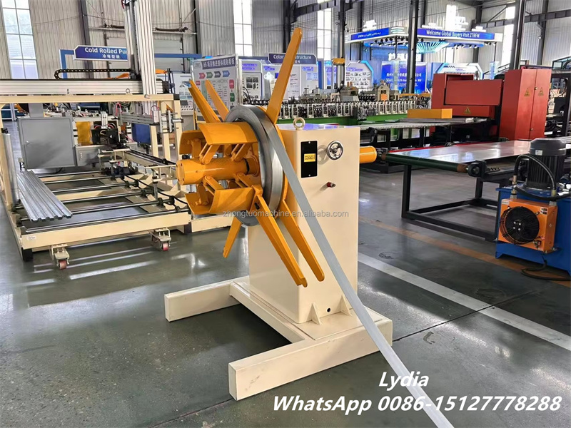 automatic stacker for omega channel roll forming machine