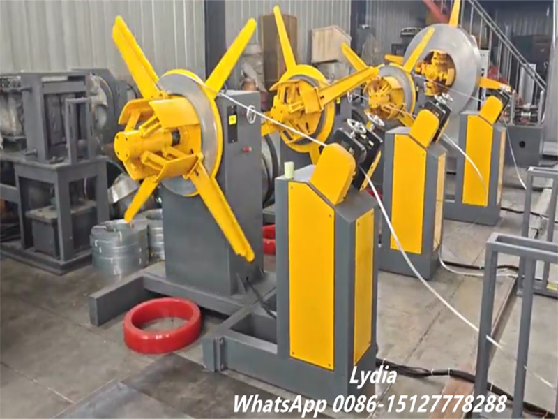 3 ton hydraulic decoiler for plaster beacon roll forming machine