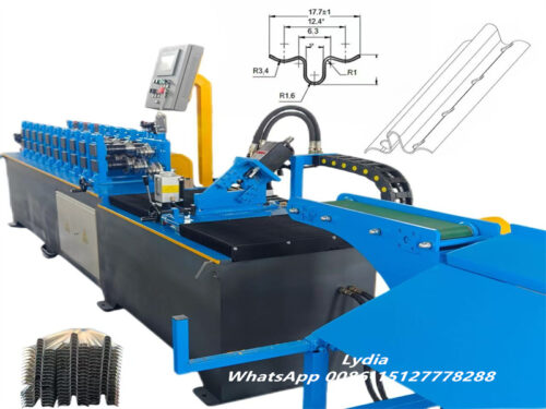 Plaster beacon rail04 Plaster Beacon Roll Forming Machine 6mm 3.0m full automatic production line