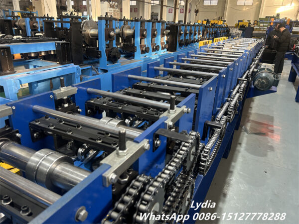 Rain Gutter Machine06 square downspout forming machine hydraulic cutting system