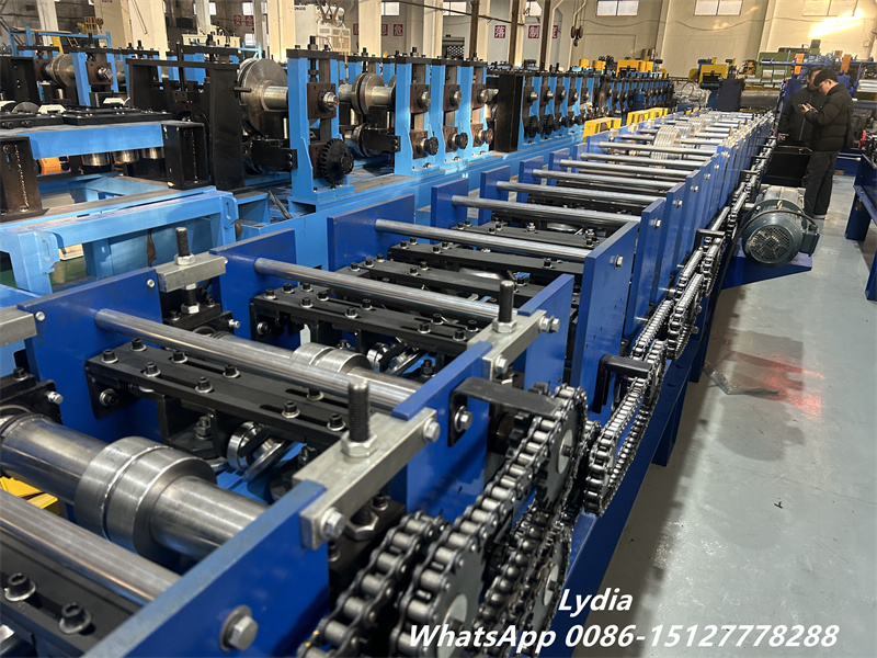 square downspout forming machine hydraulic cutting system