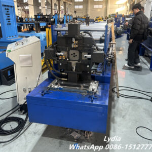 Rain Gutter Machine08 Zhongtuo Square Downspout Roll Forming Machine Automatic Gutter Pipe Machine