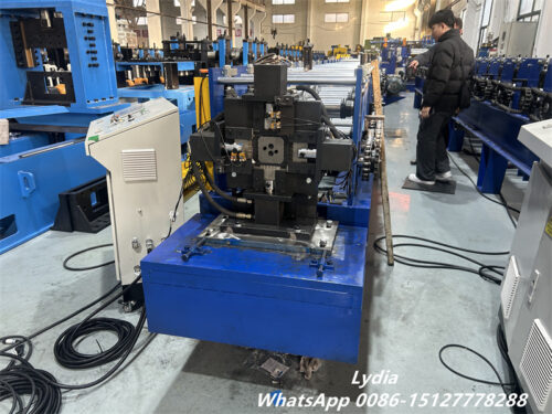 Rain Gutter Machine08 Zhongtuo Square Downspout Roll Forming Machine Automatic Gutter Pipe Machine