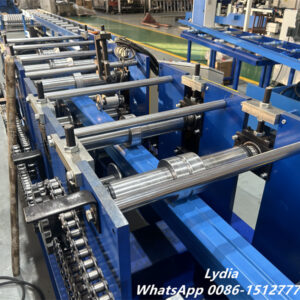 Rain Gutter Machine10 automatic square downspout roll forming machine with exit shear