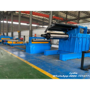 cut to Length05 12 ton hydraulic decoiler with loading car for steel coils