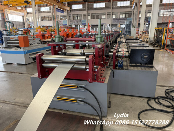 Industrial heavy gauge C profile roll forming production line