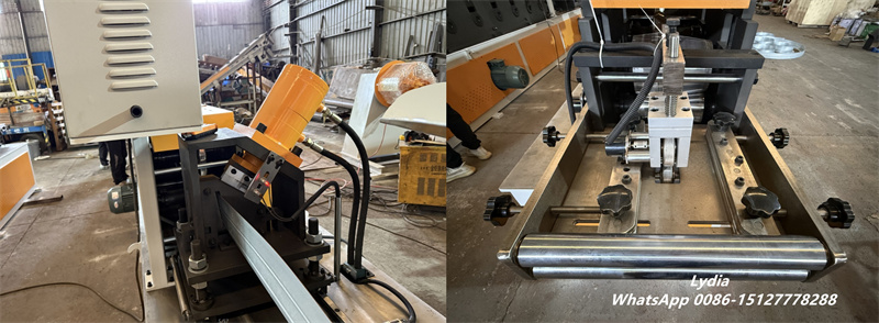 roll forming system of steel coil edge protector machine with hardened rollers