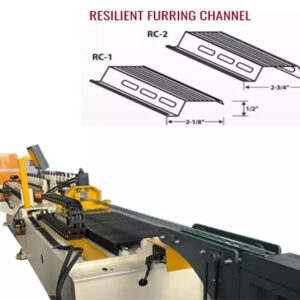 RC channel roll forming machine with hydraulic punching system