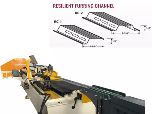resilient channel machine (6) RC channel roll forming machine with hydraulic punching system